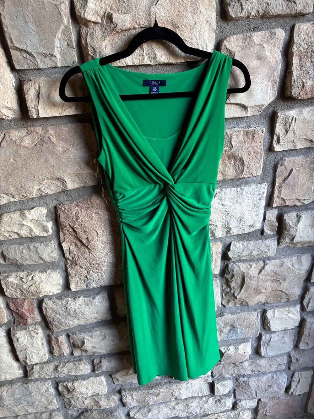 Chaps Green Sleeveless Twist-Front Midi/Maxi Dress - Picture 14 of 14